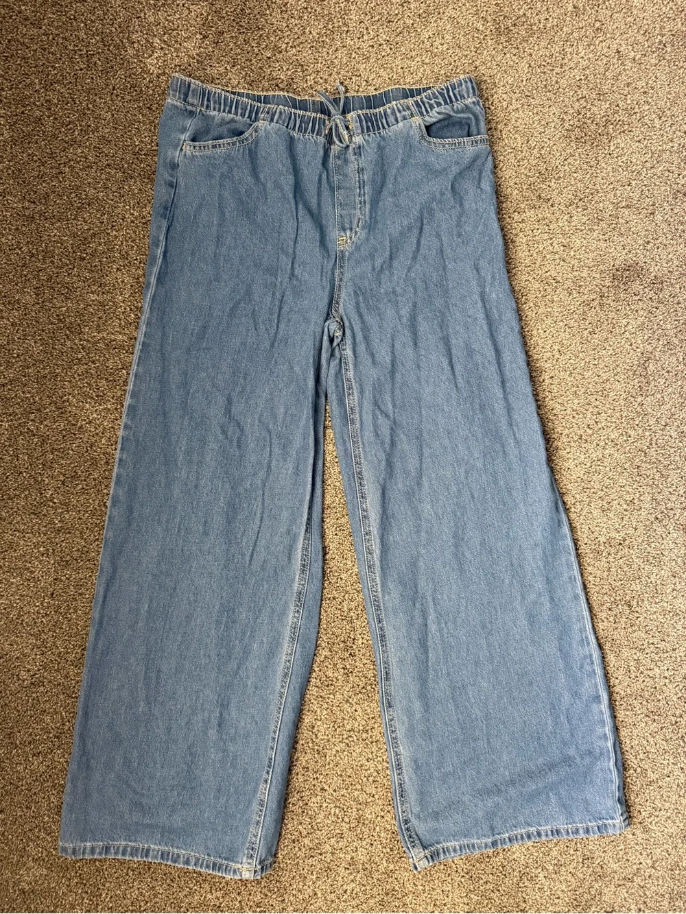Old Navy Pull-On Super Baggy Wide-Leg Denim Jeans for Girls